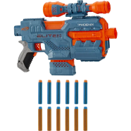 NERF Elite 2.0 Phoenix CS-6 Motorized Blaster, 12 Official Darts, 6-Dart Clip, Scope, Tactical Rails, Barrel and Stock Attachment Points