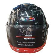 NEVPRO Motorcycle Half Face Helmet With Glass-Black icon