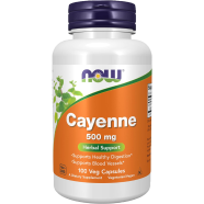NOW Cayenne Pepper Extract 500 mg 100 Veg Capsules