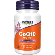 NOW CoQ10 100 mg Cardiovascular Health 50 Softgels -522646418