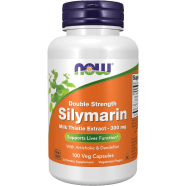 NOW Double Strength Silymarin 300 mg 100 Veg Capsules - 