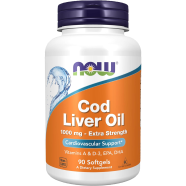 NOW Foods Cod Liver Oil Extra Strength 1,000 mg 90 Softgels