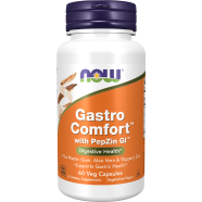 NOW Foods Gastro Comfort With PepZin GI 60 Veg Capsules