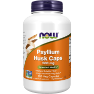 NOW Foods Psyllium Hush Caps 500 mg 200 Veg Capsules