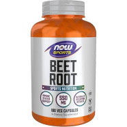 NOW Foods Sports Beet Root Sports Nutrition Immune System Support 550 MG Naturally Occurring Nitrates 180 Veg Capsules - 526884929