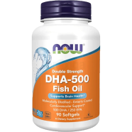 NOW Foods Supplements DHA-500 with 250 EPA Molecularly Distilled Supports Brain Health 90 Softgels -524341043