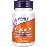 NOW GlucoFit With 18Percent Corosolic Acid 60 Softgels -504342717