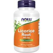 NOW Licorice Root 450 mg 100 Veg Capsules