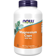 NOW Magnesium Caps 400 mg 180 Veg Capsules -524382035