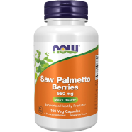 NOW Saw Palmetto Berries 550 mg 100 Veg Capsules - 