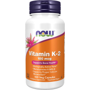 NOW Vitamin K2 100 mcg 100 Veg 100 Capsules