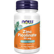 NOW Zinc Picolinate 50 mg 60 Veg Capsules - 
