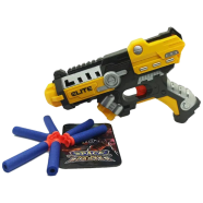 NUB Inspired Plastic Soft Blaster Toy GUN With Suction Target Board (nub_gun_498a_yellow) - Yellow icon