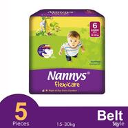 Nannys Flexicare Belt System Baby Diaper (Junior plus) (15-30kg) (5pcs) - NBD-Junior plus 5