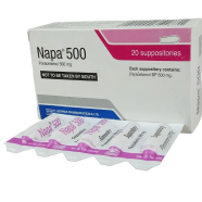 Napa 500 mg Suppository 5 Pcs