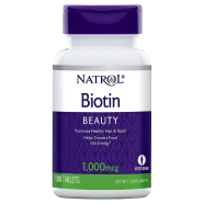 Natrol Biotin Beauty Promotes Healthy Hair, Skin And Nails 1,000mcg - 100 Tablets