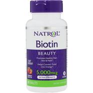 Natrol Biotin Extra Strength 5000 mcg Supplement - 90 Tablets