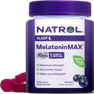 Natrol MelatoninMax Blueberry Gummy 10 mg 50 Gummies