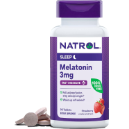 Natrol Melatonin Fast Dissolve Strawberry 3 mg 90 Tablets