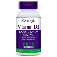 Natrol Vitamin D3 Bone And Joint Health Maximum Strength 10,000 IU - 60 Tablets