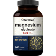 NatureBell Magnesium Glycinate 500mg – 240 Capsules