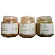 Nature Leaf Kacha Holud Gura 100gm Plus Kosturi Gura 100gm Tejpata Gura 100 gm Total 300gm Savings Combo Pack