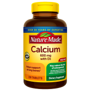 Nature Made Calcium 600mg With Vitamin D3 For - 220 Tablets