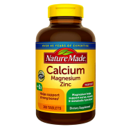 Nature Made Calcium Magnesium Oxide Zinc With Vitamin D3 - 300 Tablets