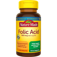 Nature Made Folic Acid 400 mcg (665 mcg DFE) 250 Tablets -363739368
