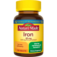 Nature Made Iron 65 mg 180 Tablets