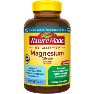 Nature Made Magnesium Citrate 250 mg 120 Softgels