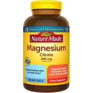 Nature Made Magnesium Citrate 250 mg 180 Softgels