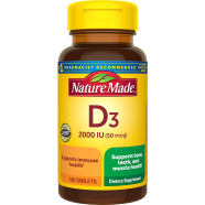 Nature Made Vitamin D3 2000 IU 100 Tablets