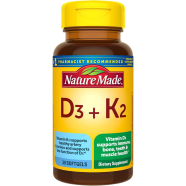 Nature Made Vitamin D3 plus K2 – 30 Softgels icon