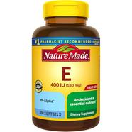 Nature Made Vitamin E 400 IU (180 mg) – 100 Softgels