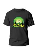 Nature Men's Stylish Half Sleeve T-Shirt - Size: M