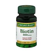 Nature’s Bounty Biotin 1000mcg - 100 Tablets