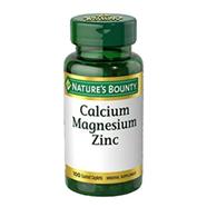 Nature's Bounty Calcium Magnesium and Zinc Caplets, Immune and Supporting Bone Health - 100 Count