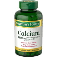 Nature’s Bounty Calcium Plus Vitamin D3 1200 mg 120 Softgels