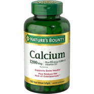 Nature’s Bounty Calcium Plus Vitamin D3 1200mg 120 Softgels