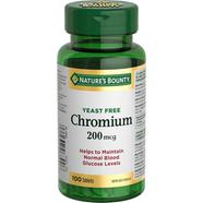 Nature’s Bounty Chromium 200mcg - 100 Tablets