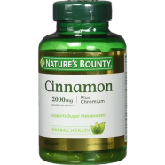 Nature’s Bounty Cinnamon 2000mg Plus Chromium - 60 Capsules