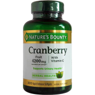 Nature’s Bounty Cranberry Pills 4200 mg 300 Softgels