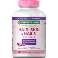 Nature’s Bounty Extra Strength Hair Skin and Nails 5,000 mcg of Biotin 250 Rapid Release Softgels