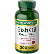 Nature’s Bounty Fish Oil Omega 3 1200 mg Plus 360 mg 200 Softgel
