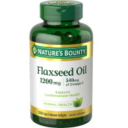 Nature’s Bounty Flaxseed Oil 1200 mg 125 Softgels