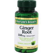 Nature’s Bounty Ginger Root 550 mg 100 Capsules