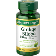 Nature's Bounty Ginkgo Biloba 120mg 100 Capsules