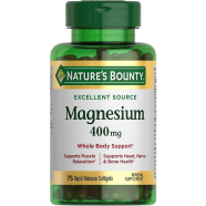 Nature's Bounty Magnesium 400 mg - 75 Rapid Release Softgels