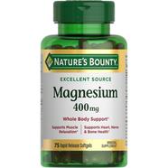 Nature's Bounty Magnesium 400 mg - 75 Rapid Release Softgels